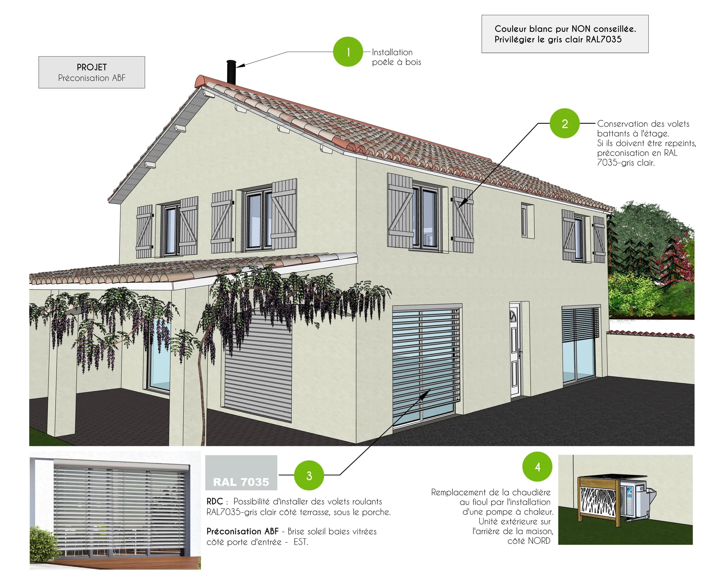 Dossier de préconisations destiné à l'Architecte des Bâtiments de France